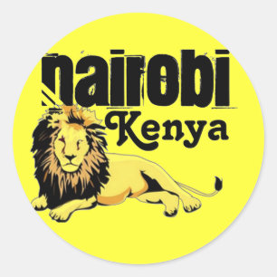 Sticker Rond Africankoko Custom Nairobi, Kenya
