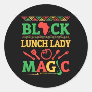 Sticker Rond Afrique Carte Stylo Livres Histoire Mois Noir Déje