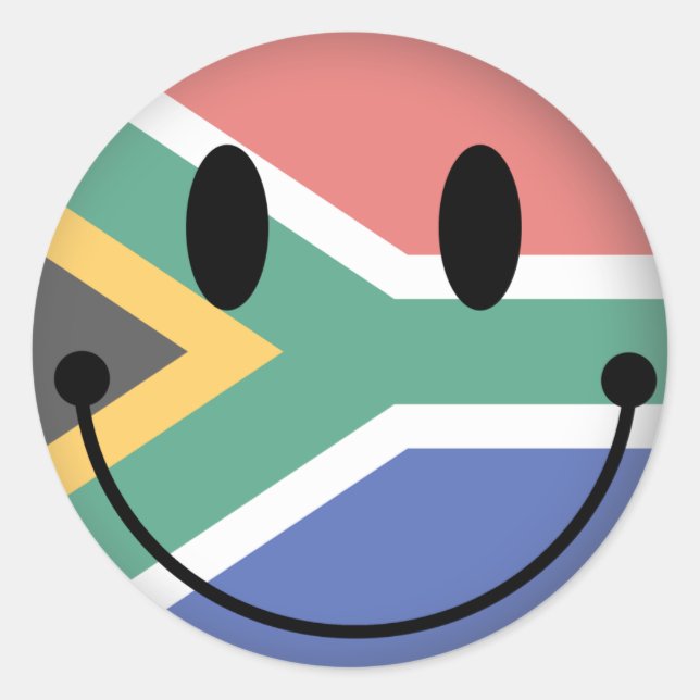 Sticker Rond Afrique du Sud (Devant)