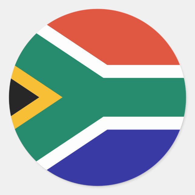 Sticker Rond Afrique du Sud (Devant)