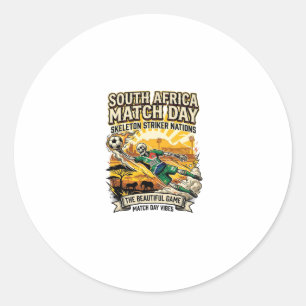Sticker Rond Afrique du Sud Match Day Skeleton Striker Nations