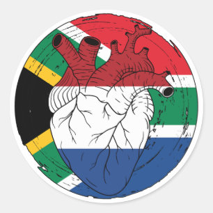 Sticker Rond Afrique du Sud Pays-Bas Pays-Bas