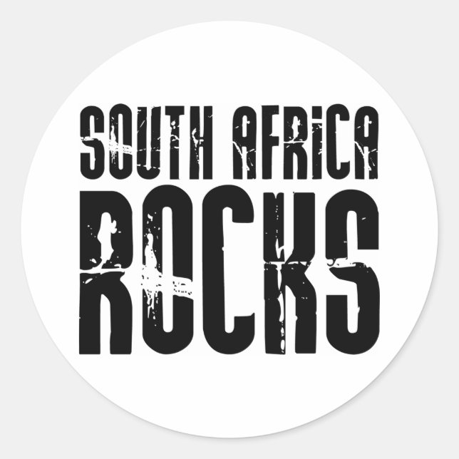 Sticker Rond Afrique du Sud Rocks (Devant)