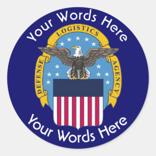 Sticker Rond Agence de logistique de la Défense DIA Shield