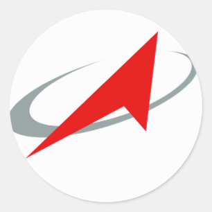 Sticker Rond Agence Spatiale Fédérale Russe : Roscosmos Р о с к