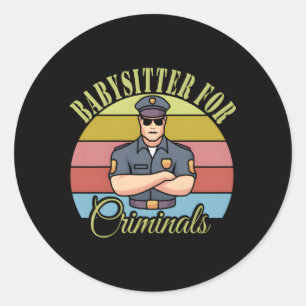 Sticker Rond Agent correctionnel