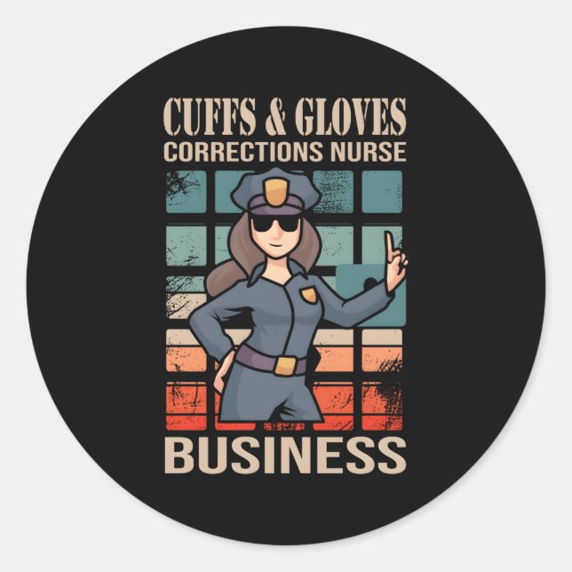 Sticker Rond Agent correctionnel pour (Devant)