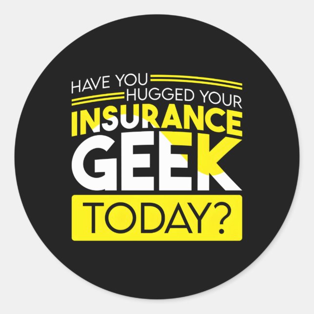 Sticker Rond Agent d'assurance pour courtier d'assurance vente (Devant)