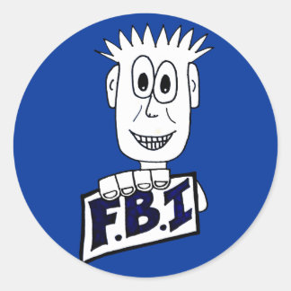 Sticker Rond Agent du FBI
