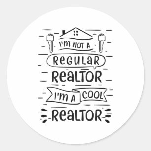 Sticker Rond Agent immobilier