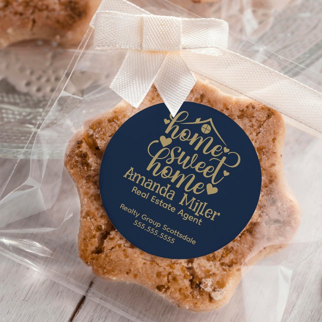 Sticker Rond Agent immobilier de locataire personnalisé Open Ho (Créateur téléchargé)