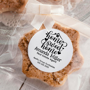 Sticker Rond Agent immobilier de locataire personnalisé Open Ho