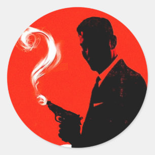 Sticker Rond Agent Secret