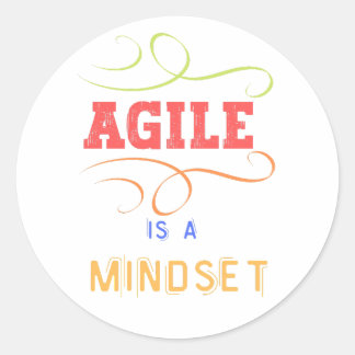 Sticker Rond Agile est un planificateur d'esprit