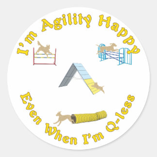Sticker Rond Agilité heureuse