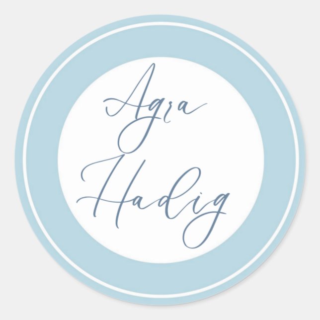 Sticker Rond Agra Hadig- Mots de célébration des dents arménien (Devant)