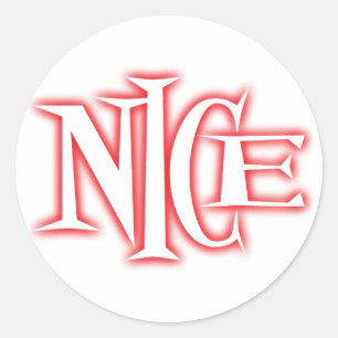 Sticker Rond agréable