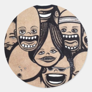 Sticker Rond Ahhh ! ! !