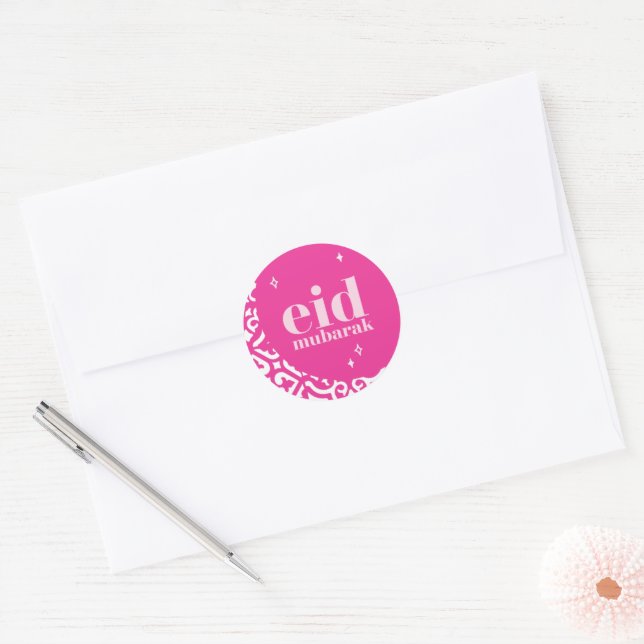 Sticker Rond Aïd Moubarak (Enveloppe)