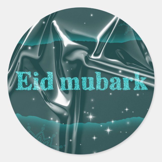 Sticker Rond Aïd moubarak (Devant)