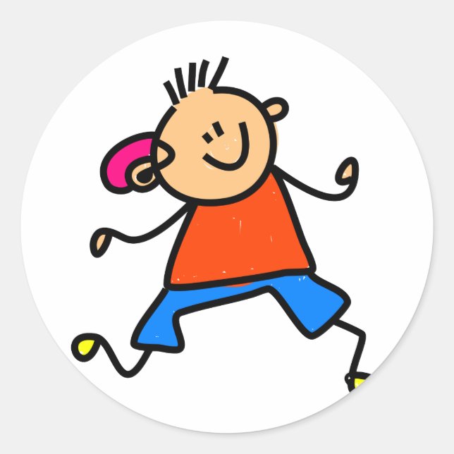 Sticker Rond Aide auditive enfant (Devant)