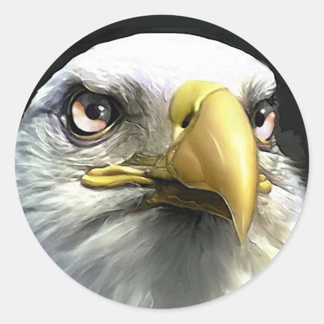 STICKER ROND AIGLE (Devant)