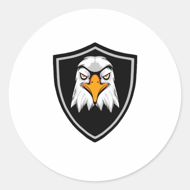 Sticker Rond Aigle (Devant)