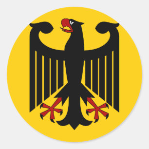 Sticker Rond Aigle allemand