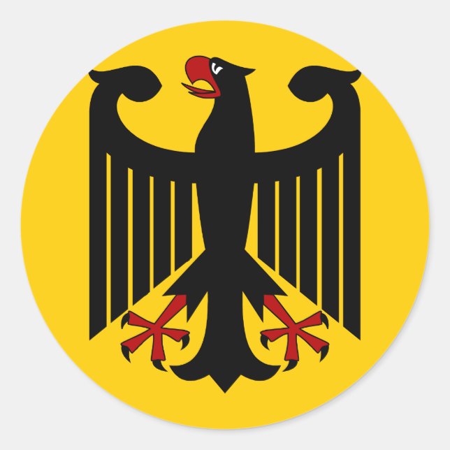Sticker Rond Aigle allemand (Devant)