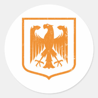 Sticker Rond Aigle allemand - Armoiries de Deutschland