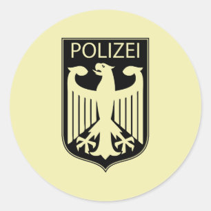 Sticker Rond Aigle de la police allemande