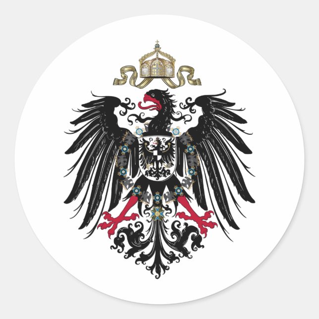 Sticker Rond Aigle de Prusse (Devant)