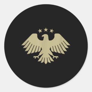 Sticker Rond Aigle d'or syrien - Emblème national