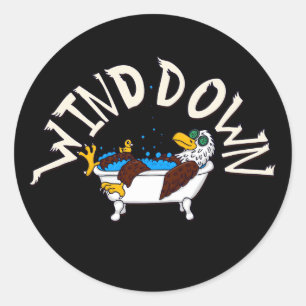 Sticker Rond Aigle du vent