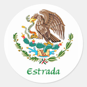 Sticker Rond Aigle mexicain Estrada