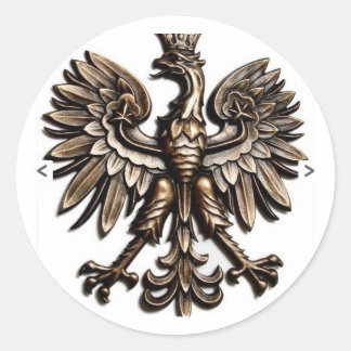 Sticker Rond Aigle polonais