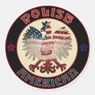 Sticker Rond Aigle polonaise