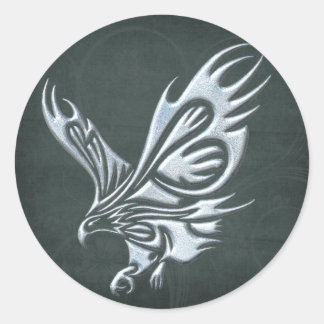 Sticker Rond Aigle tribal