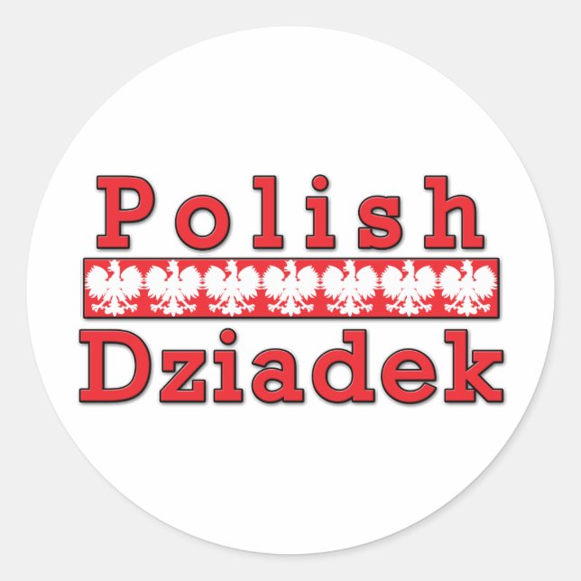 Sticker Rond Aigles polonais Dziadek (Devant)