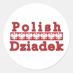 Sticker Rond Aigles polonais Dziadek