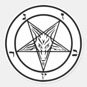 Sticker Rond Aiguille de Baphomet