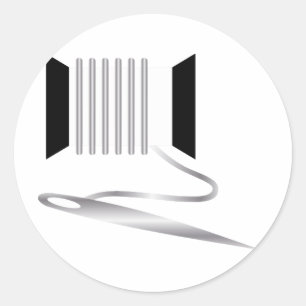 Sticker Rond Aiguille et fil