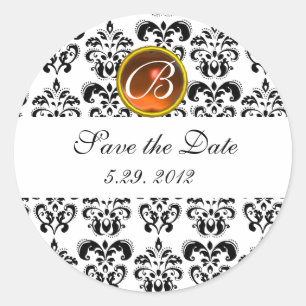 Sticker Rond Aiguille jaune NOIR ET BLANC