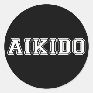 Sticker Rond Aikido