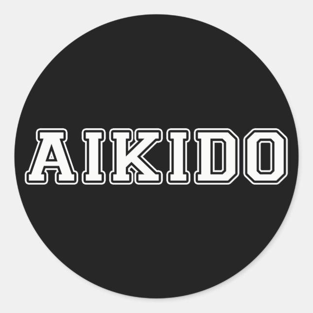 Sticker Rond Aikido (Devant)
