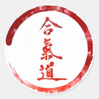 Sticker Rond Aikido