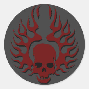 Sticker Rond Aile du feu