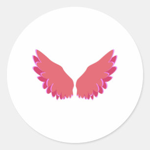 Sticker Rond Ailes d'Ange