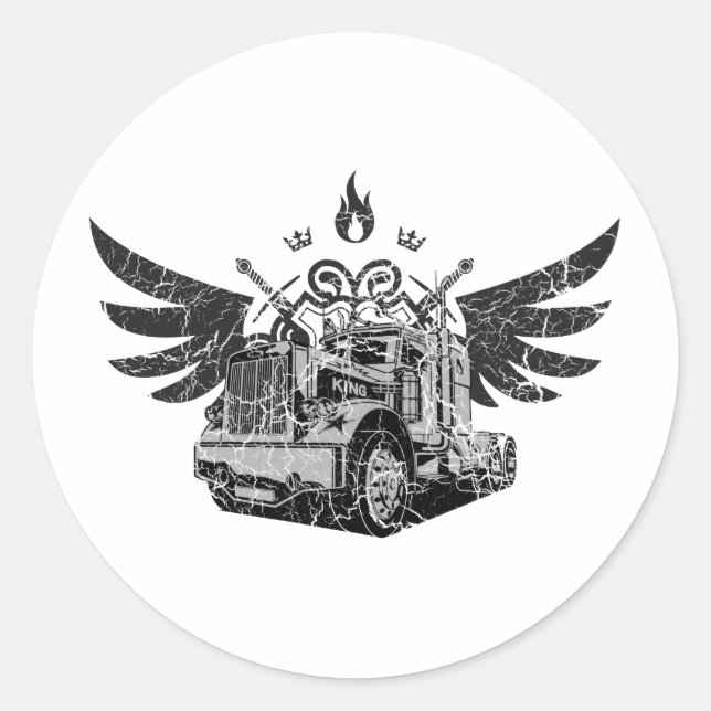 Sticker Rond Ailes de camion (Devant)