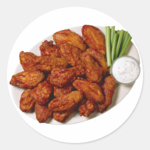 Sticker Rond Ailes de poulet